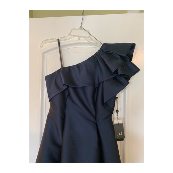 Adrianna Papell Dress navy blue size 4 - Picture 5 of 7